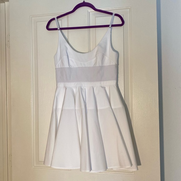 EUC ALEXANDER WANG Poplin Fit-And-Flare Mini Dress 6 $695 - Picture 4 of 10